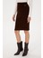 Kadın Koyu Kahverengi Etek (Triko) 50315594-VR084 2