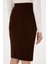 Kadın Koyu Kahverengi Etek (Triko) 50315594-VR084 6