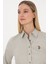 Kadın Açık Haki Gömlek Basic 50308038-VR183 2