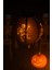 Halloween Cadılar Bayramı Japon Feneri Pilli 20 cm Siyah Renkli Iskelet Desenli Korku Aksesuarı 1