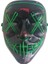 Halloween Cadılar Bayramı Maske Işıklı Pilli Yeşil Telli Korku Maskesi 1