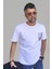 Erkek Desenli-Düz Karışık Slim Fit Bisiklet Yaka Pamuk Elastan 4'lü Basic Tişört 4