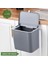 15 Litre Askılı Çöp Kutusu , Mutfak ve Banyo Dolap Askılı Çöp Kovası / Gri 2