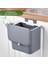 15 Litre Askılı Çöp Kutusu , Mutfak ve Banyo Dolap Askılı Çöp Kovası / Gri 3