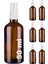 Afracam 50 ml Beyaz Spreyli Amber Cam Şişe 50 cc Sızdırmaz Kapaklı Fısfıs Kahverengi Cam Şişe 6 Adet 3