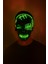 Halloween Maske Pilli Neon Işıklı Maske Yeşil 5