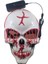 Halloween Maske Kuru Kafa Işıklı Kırmızı Teller 8