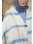 Çift Taraflı Çizgili Kışlık Omuz Şalı 2