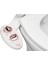 Bidet Neo 120 - Kendi Kendini Temizleyen Başlık, Tatlı Su Elektrikli Olmayan Bide Eklentisi, Klozet Kapağı Için, Ayarlanabilir Su Basıncı, Arka Yıkama (Gül ) 1