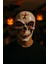 Halloween Maske Kuru Kafa Işıklı Fuşya Teller 3