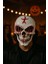 Halloween Maske Kuru Kafa Işıklı Fuşya Teller 4