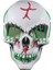 Halloween Maske Kuru Kafa Işıklı Yeşil Teller 1