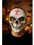 Halloween Maske Kuru Kafa Işıklı Yeşil Teller 3