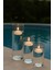 3 Lu Borosılikat Vazo Setı Yuzen Mum Hedıyeli -9 cm x 14 Cm+9 cm x 19 cm +9 cm x 24 Cm-Mumluk-Vazo 2