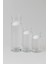 3 Lu Borosılikat Vazo Setı Yuzen Mum Hedıyeli -9 cm x 14 Cm+9 cm x 19 cm +9 cm x 24 Cm-Mumluk-Vazo 3
