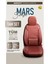 Kia Carens Uyumlu Lüx Bel Destekli Yarı Deri Oto Koltuk Kılıfı Mars Series Tarçın Renk 2