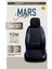 Fiat Albea Uyumlu Lüx Bel Destekli Yarı Deri Oto Koltuk Kılıfı Mars Series Siyah Mavi Renk 2