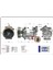 Mtxdpn Klima Kompresörü Sifir Ürün Renault Clio Iii 04 12 Kangoo Ii 08 Modus 04 Micra Iii 03 10 Qashqai J10 06 13 1.5dci K9K 12V 6 Kanal 125MM -Mercedes Citan W415 12 1