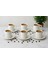 6 Lı Kahve Fıncan Takımı -70 ml Modern Beyaz Porselen-Çizgili 3