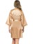 Gold Kısa Saten Bride Sabahlık 1