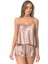 Vizon Saten Babydoll Şort Takımı 1