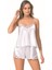 Beyaz Saten Babydoll Şort Takımı 1
