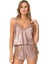 Vizon Saten Babydoll Şort Takımı 1