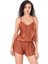 Tarçın Saten Babydoll Şort Takımı 2
