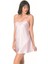 Pembe Kısa Saten Gecelik 1