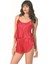 Kırmızı Saten Babydoll Şort Takımı 1