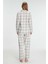 Anıl Kare Desenli Pamuklu Gömlek Pijama Takımı 3