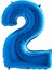 Koyu Mavi Renk Rakam Folyo Balon 100 cm 1