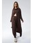 Kahverengi Triko Degaje Tunik - Konforlu ve Şık Tasarım 7