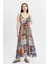 Patchwork Desenli Askılı Uzun Elbise – Yazın Şıklığı 1
