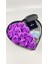 Işıltılı Aşk Kutusu – Mor Güllerle Melek Kalpli 925 Ayar Gümüş Kolye 3
