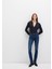 Mona Gold Klasik Vintage Koyu Mavi Jean Pantolon 1049787784 10