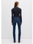 Mona Gold Klasik Vintage Koyu Mavi Jean Pantolon 1049787784 12