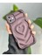 Aksesuar Iphone 12 ile Uyumlu 3D Kabartma Mat Kalp Silikon Kılıf 3