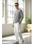 Pamuklu Erkek Sweatshirt Gri Soft Touch Relax Fit Basic Bisiklet Yaka 3 Iplik Nefes Alan 2