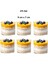 400 ml (6'lı Set) Borosilikat Cam Sunum Kasesi - Magnolia - Puding - Reçel - (9 cm x 5,5 Cm) 2