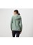 Kadın Örgü Polar Ceket, Kapüşonlu, Yeşil 4