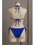 Kadın Mavi Yandan ve Boyundan Bağlamalı Bikini Mayo Takımı 3