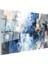 Cam Yatay Duvar Tablosu Cam Soyut Mavi Tonlari Ev Ofis Salon Modern Duvar Tablosu 2