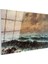 Cam Yatay Duvar Tablosu Cam Dalgali Deniz Manzarasi2 Ev Ofis Salon Modern Duvar Tablosu 2