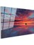 Cam Yatay Duvar Tablosu Cam Gunbatimi Renkleri Ev Ofis Salon Modern Duvar Tablosu 2
