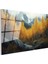 Cam Yatay Duvar Tablosu Cam Sonbahar Manzarasi3 Ev Ofis Salon Modern Duvar Tablosu 2