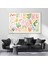Cam Yatay Duvar Tablosu Cam Pastel Renk Sekiller Ev Ofis Salon Modern Duvar Tablosu 1