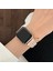 Apple Watch Series 10 46MM/ULTRA 2 Ultra 49MM/SERIES 9 8 7 45MM/SE (2023) Se (2022) Se 6 5 4 44MM/3 2 1 42MM Için 3 Boncuklu Kayış - Gül Altın + Yapay Elmas (Yurt Dışından) 3