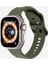 Kalebol Apple Watch 10 46MM/ULTRA 2/ultra 49MM/9 8 7 45MM/SE (2023) Se (2022) Se 6 5 4 44MM/3 2 1 42MM Silikon Spor Saat Kayışı - Gece Yeşili (Yurt Dışından) 5