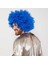 Mavi Renk Kıvırcık Afro Bonus Peruk 2